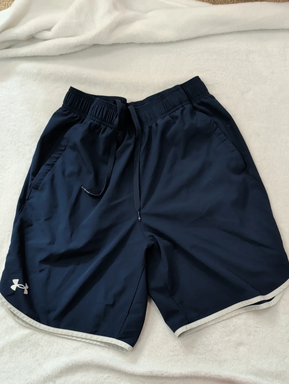 Like New Navy Blue Under Armor Athletic Shorts